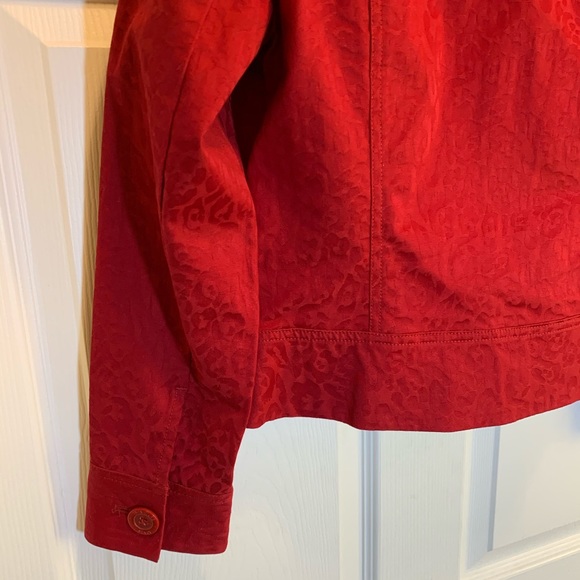 Jones New York Signature Petite Red Jacket Size SP - Picture 5 of 7
